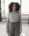 BASERANGE 24 Autumn/Winter Hanifa Hoodie Portugal BAS-TOHH-RC-WI24-HH Mixed Grey